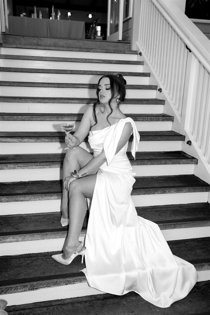 Modern Minimalism at The Figtree, Byron Bay - Australia Bridal Gowns under $1000